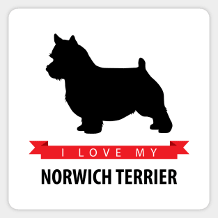 I Love My Norwich Terrier Sticker